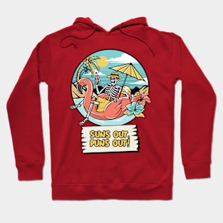 Suns Out Puns Out Beach Fun Hoodie